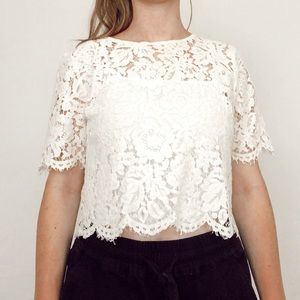 White lace blouse